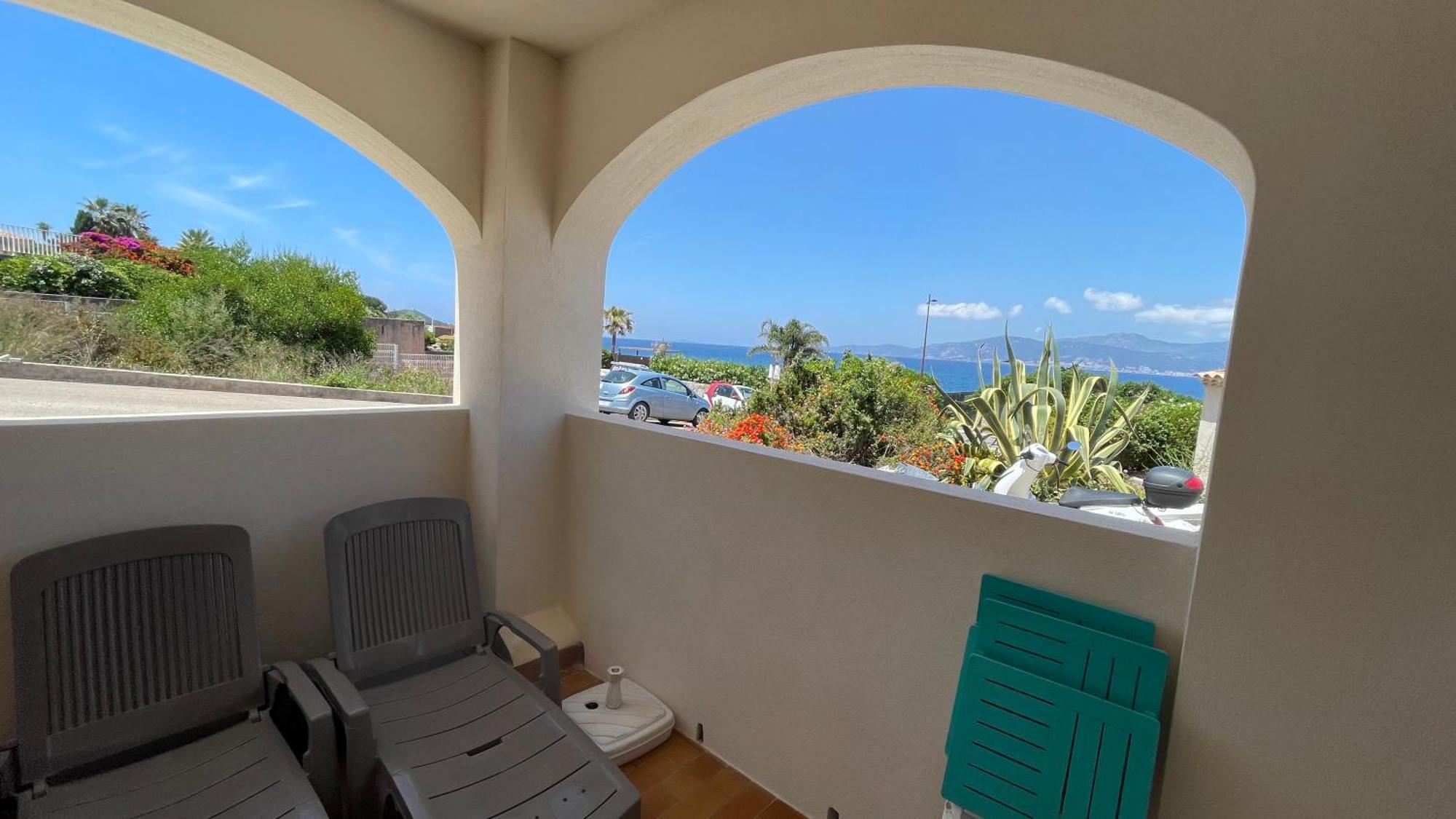 Vue Mer Panoramique Plage 50M Porticcio Corse Eksteriør billede